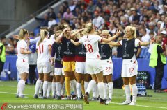 女足世界杯1/4决赛：英格兰3-0胜挪
