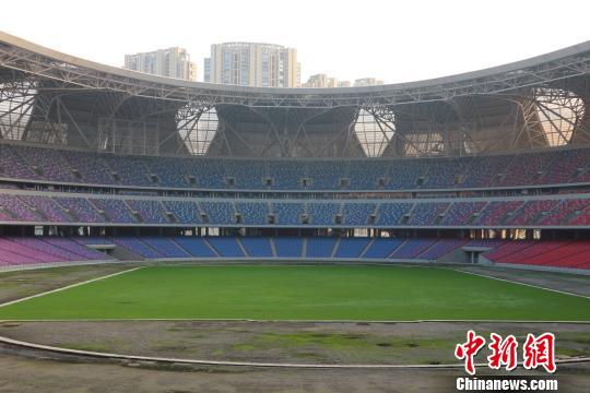 2018年11月，杭州亚运会场馆设施内景。　张斌 摄
